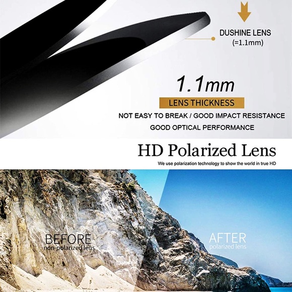 NWT DUSHINE Small Round Black Frame / Grey Lenses Round Double Bridge Sunglasses - Picture 7 of 10